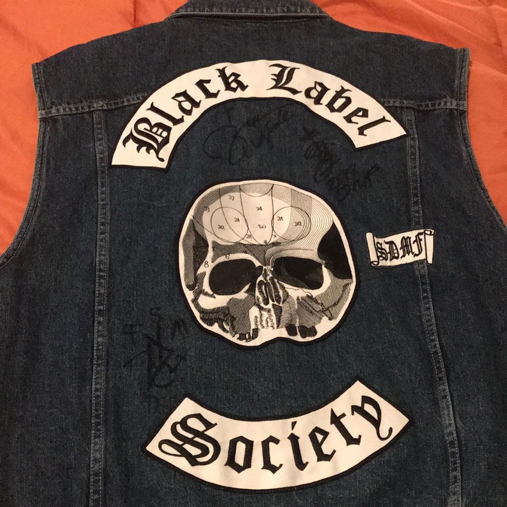 Signed black label society vest